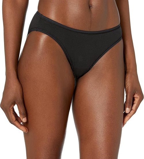 Amazon Essentials Women's Breathable Cotton Bikini Brief Underwear with Full Coverage, Multipacks