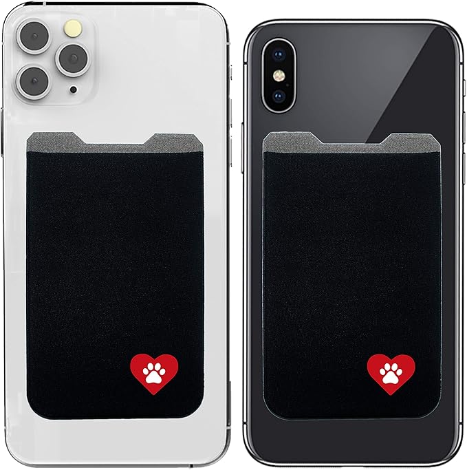 Phone Wallet - Adhesive Card Holder - Cell Phone Pouch - Stick on Lycra Pocket by Gecko - Carry Credit Cards and Cash