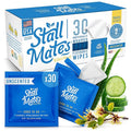 Stall Mates Witch Hazel: Flushable Wipes, Individually Wrapped, Travel Friendly, Soothing Witch Hazel, Unscented with Cucumber, Aloe and Chamomile, (30 on-the-go singles)
