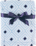 Luvable Friends Unisex Baby Coral Fleece Blanket, Blue Diamond, One Size
