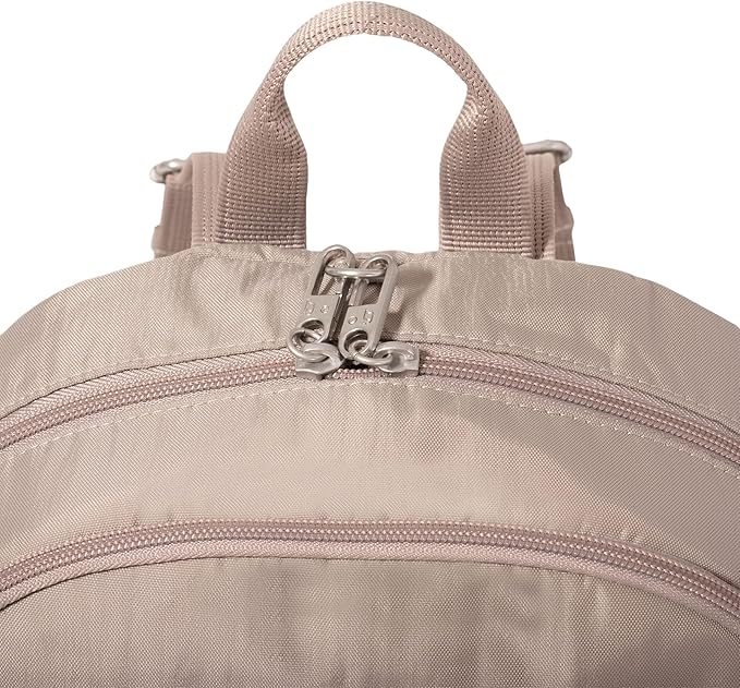Securtex Anti-Theft Getaway Backpack - 9.4"x13"x5" Travel Safe Bag w/Locking Zippers, Slash-Resistant, RFID