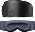 100% Blackout Weighted Sleep Mask: 3D Contoured Eye Mask with Full Coverage for Lash Extension - Soft Memory Foam,Adjustable Size - Eye Cover for Airplane Travel Essential,Meditation Blindfold