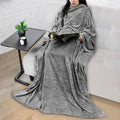 PAVILIA Wearable Blanket with Sleeves for Adult Women Men, Cozy Fleece Warm Wrap Throw with Arms, Gifts for Christmas, Wife