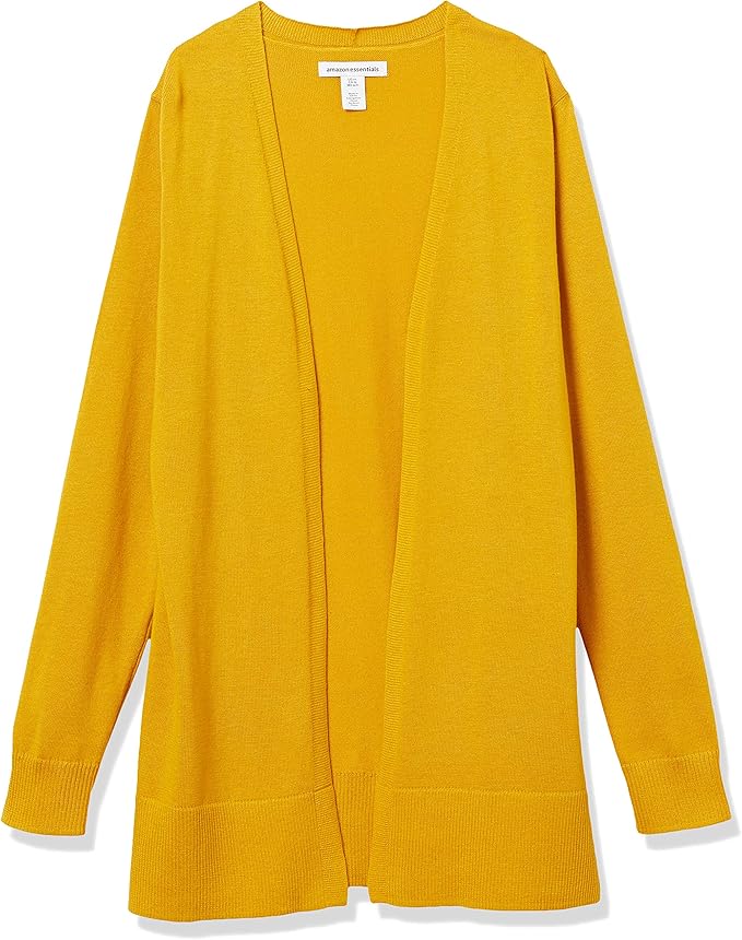 Amazon Essentials Women's Lightweight Long Sleeve Open-Front Cardigan Sweater (Available in Plus Size)