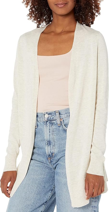 Amazon Essentials Women's Lightweight Long Sleeve Open-Front Cardigan Sweater (Available in Plus Size)