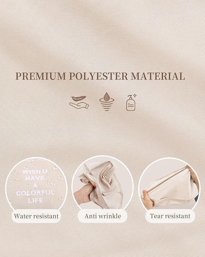 Packing Cubes for Suitcase 11PCS Luggage Packing Organizers Travel Essentials Luggage Organizer Hooked Toiletry Bag Cosmetic Bag and Shoes Bag, Beige