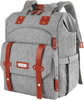 FALANKO Laptop Backpack for Women, Work Doctor Teacher Nurse Wide Open College School Student 17.3 Inch Laptops Bookbag Purse Travel RFID Computer Bag for Men Women Girls Grey