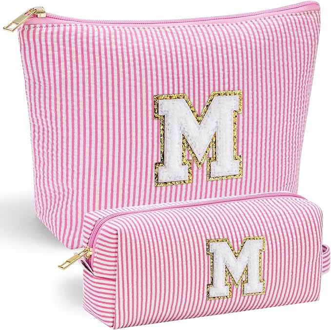 YOOLIFE Birthday Gifts for Women Kids Teen Girls - Pink Makeup Bag Best Friend Birthday Gifts Teacher Gifts Wedding Gifts Bridesmaid Gifts Daughter Teacher Wife Gifts Teen Girl Gifts M
