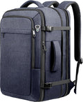 Carry on Backpack, 35L-45L Expanable Travel backpack,TSA Airplane Approved, Daypack Weekender Bag Fits 17 Inch Laptop, Travel Gifts for Men, Blue