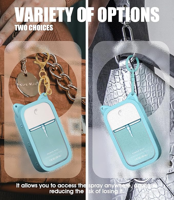 Sonnorel Silicone Case Compatible with Touchland Hand Sanitizer Spray (Fit for 1 FL OZ/30 mL Ver), Portable keychain