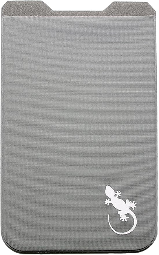 Phone Wallet - Adhesive Card Holder - Cell Phone Pouch - Stick on Lycra Pocket by Gecko - Carry Credit Cards and Cash