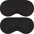 100% Tencel Sleep Eye Mask - Black - Superior to Cotton - Light Blocking Travel Blindfold for Men & Women - Ultra-Soft & Comfortable with Adjustable Strap for Restful Sleep - by JoMo