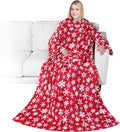 PAVILIA Wearable Blanket with Sleeves for Adult Women Men, Cozy Fleece Warm Wrap Throw with Arms, Gifts for Christmas, Wife