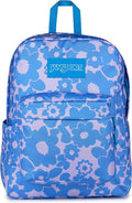 JanSport SuperBreak Plus Backpack with Padded 15-inch Laptop Sleeve and Integrated Bottle Pocket - Spacious and Durable Daypack for Work and Travel - Blossom Bae Blue