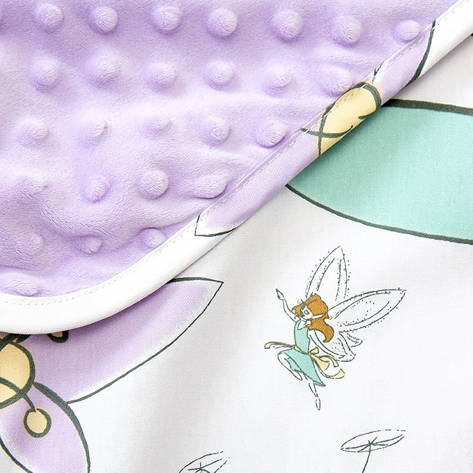 JumpOff Jo Nap Mat for Kids - Cozy Kids Rest Mat with Removable Pillow and Ultra Soft Blanket for Preschool, Daycare, and Sleepovers - Fairy Blossoms