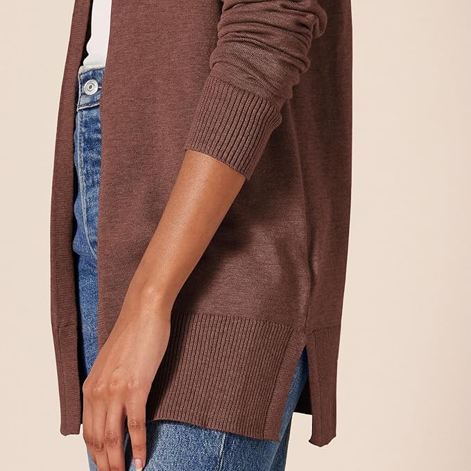 Amazon Essentials Women's Lightweight Long Sleeve Open-Front Cardigan Sweater (Available in Plus Size)