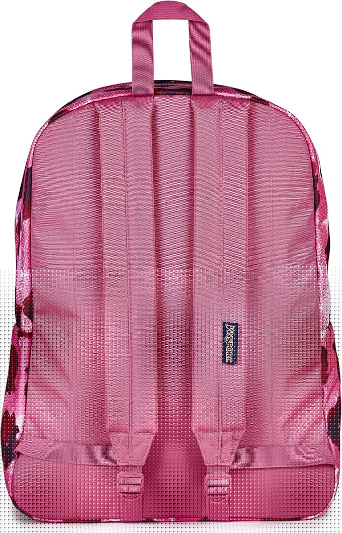 JanSport SuperBreak One Backpack - Durable, Lightweight Bag with 1 Main Compartment, Front Utility Pocket with Built-in Organizer, Premium Backpack, Pop Art Pansies