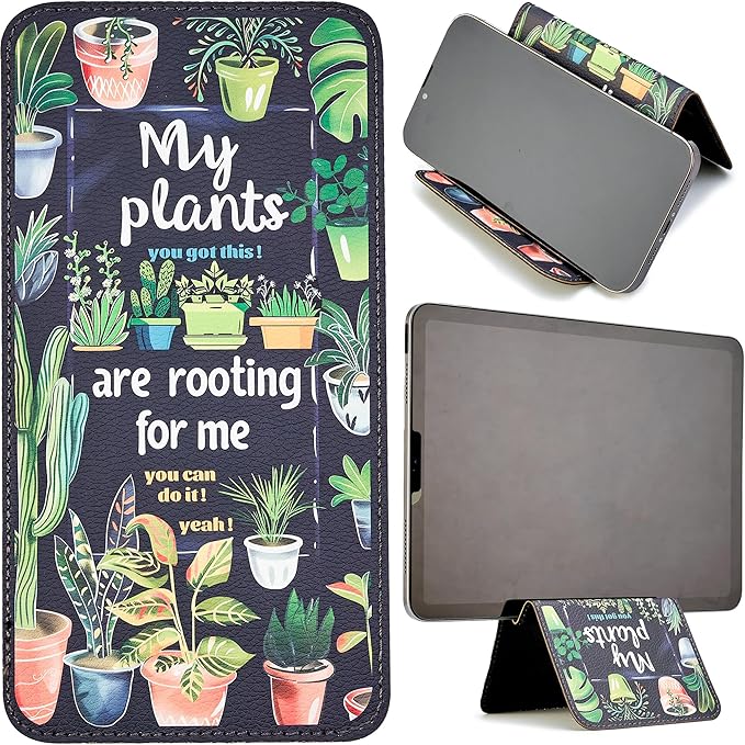 Airplane Phone Holder, Airplane Travel Essentials, Phone Stand for Car Desk Treadmill Bed, Unique Gifts for Plant Lovers, Women Travel Essentials