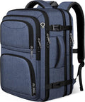 Travel Backpack for Men, Expanable Carry on Luggage Backpack, TSA 17.3 inch Laptop Bag Flight Approved, Lightweight Business Luggage Bag, Travel Gifts for Men Women, Blue