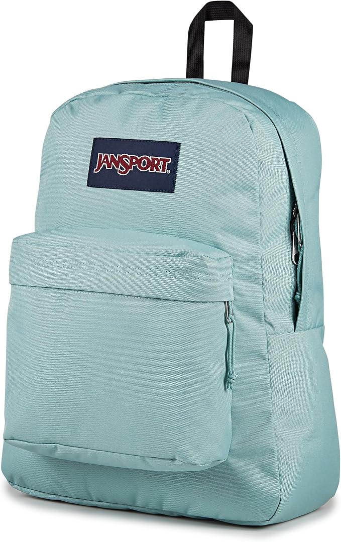JanSport SuperBreak Plus Backpack with Padded 15-inch Laptop Sleeve and Integrated Bottle Pocket - Spacious and Durable Daypack for Work and Travel - Faded Sage