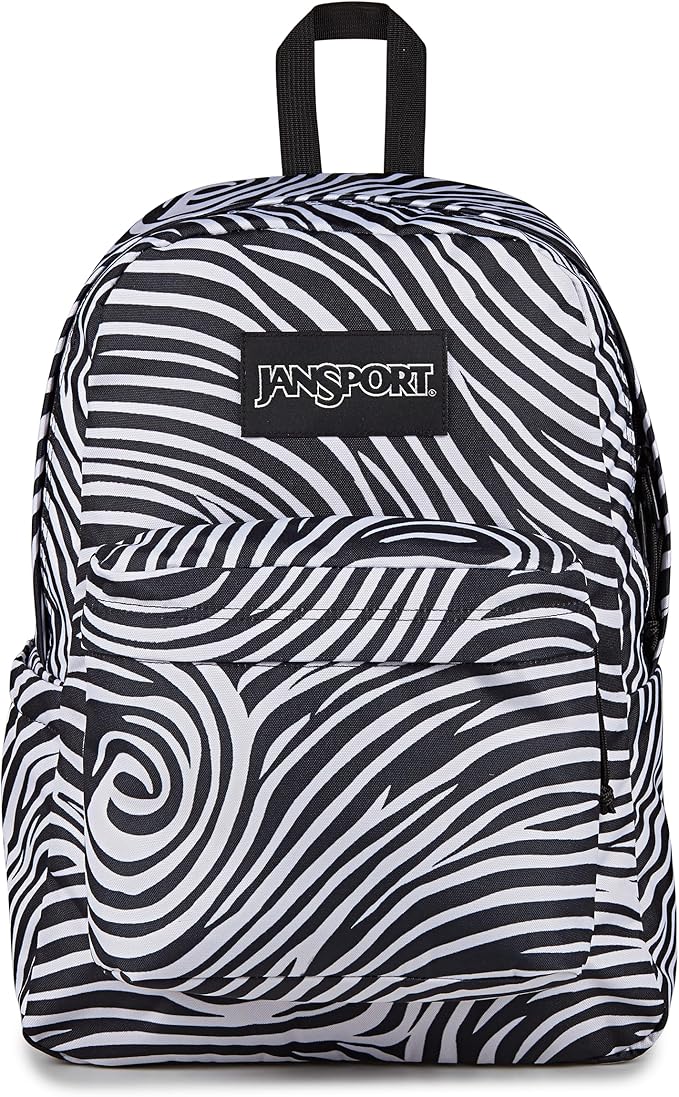 JanSport SuperBreak Plus Backpack with Padded 15-inch Laptop Sleeve and Integrated Bottle Pocket - Spacious and Durable Daypack for Work and Travel - Surreal Swirlies
