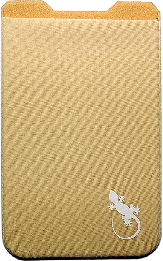 Phone Wallet - Adhesive Card Holder - Cell Phone Pouch - Stick on Lycra Pocket by Gecko - Carry Credit Cards and Cash