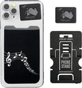 Phone Wallet - Adhesive Card Holder - Cell Phone Pouch - Stick on Lycra Pocket by Gecko - Carry Credit Cards and Cash