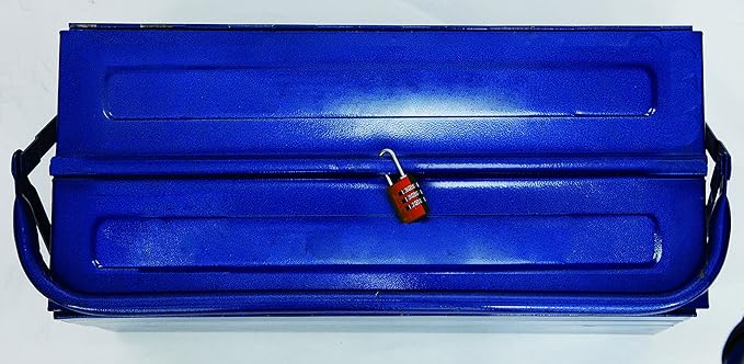 ABUS 145/20 Non-TSA Small Combination Lock for Luggage, Backpack, Resettable, Blue