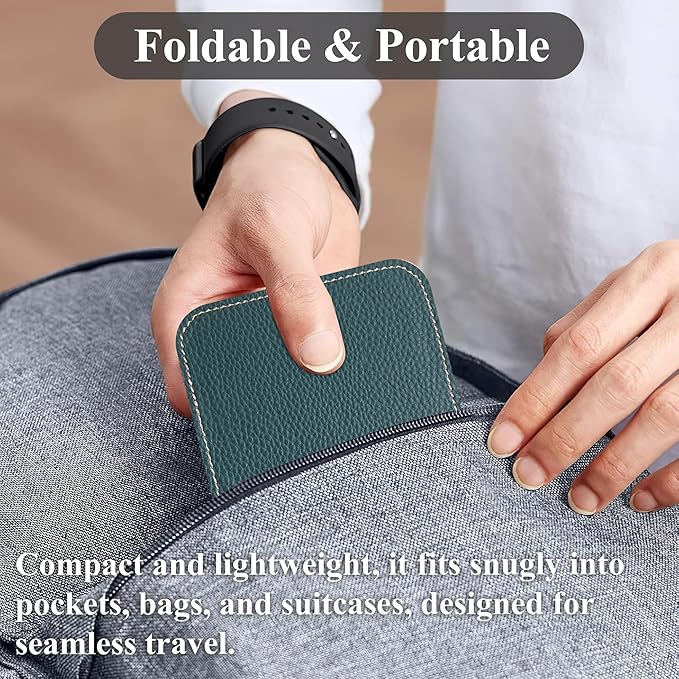 Airplane Travel Essentials for Flying Flex Flap Cell Phone Holder & Flexible Tablet Stand for Desk, Bed, Treadmill, Home & in-Flight Airplane Travel Accessories(1-Lichee Green)