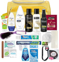 Convenience Kits International Women’s Super Premium 31 pc Travel Kit Featuring: Ensemble of Travel-Size Personal Care Products, Travel Essentials in Large Toiletry Bag (Yellow)