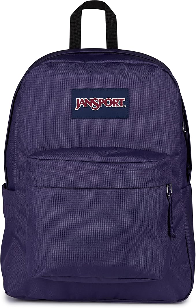 JanSport SuperBreak Plus Backpack with Padded 15-inch Laptop Sleeve and Integrated Bottle Pocket - Spacious and Durable Daypack for Work and Travel - Amethyst Angst