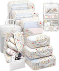 10 Set Packing Cubes for Travel, Gifts for Women Mom,Anti-Tearing Suitcase Organizer for Luggage with Shoe & Hanging Toiletry Bag,OlarHike Vacation Essentials & Accessories for Cruise Ship