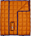 Horizon Hound Down Camping Blanket 650 Fill Power - Ultralight Backpacking Quilt (1lb 6oz) Warm & Water-Resistant 20D Nylon Shell for Outdoors, Camping, Hiking, Travel, & Stadium - Packable