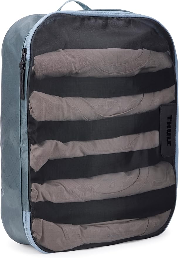 Thule Packing Cube, Size Large, Transparent Fabric, Organize bulkier Items, Easy to Pack, YKK Zippers