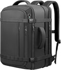 Roomy Carry On Backpack with LifetimeWarranty, Expandable Large Capacity Travel Backpack with USB Cable Port,Fits18.4" Laptop,Water Resistant Anti Theft Carry on Laptop Backpack,Flight Approve,Black
