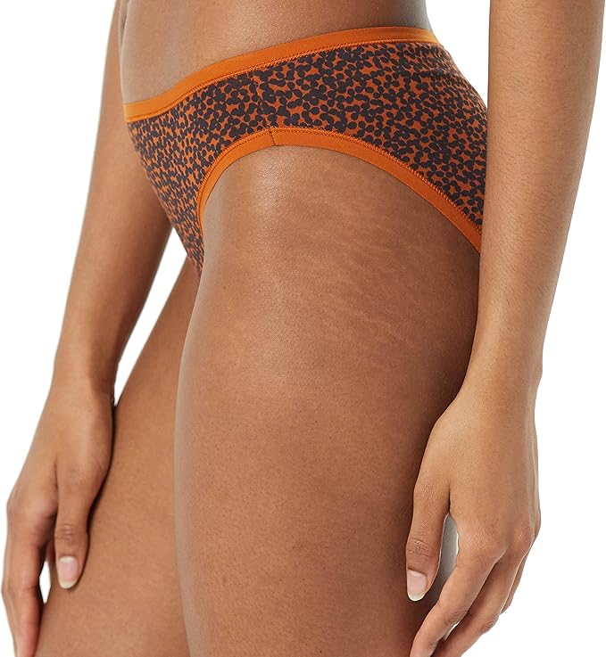 Amazon Essentials Women's Breathable Cotton Bikini Brief Underwear with Full Coverage, Multipacks
