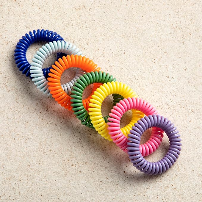 SoulSation 25 Pack Mosquito Repellent Bracelets, DEET-Free for Kids & Adults, Individually Wrapped Bands