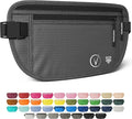 Vantamo Money Belt with RFID For Men & Women, Hidden Passport Holder for Travel, 2 Compartment Travel Fanny Pack for Women Anti Theft