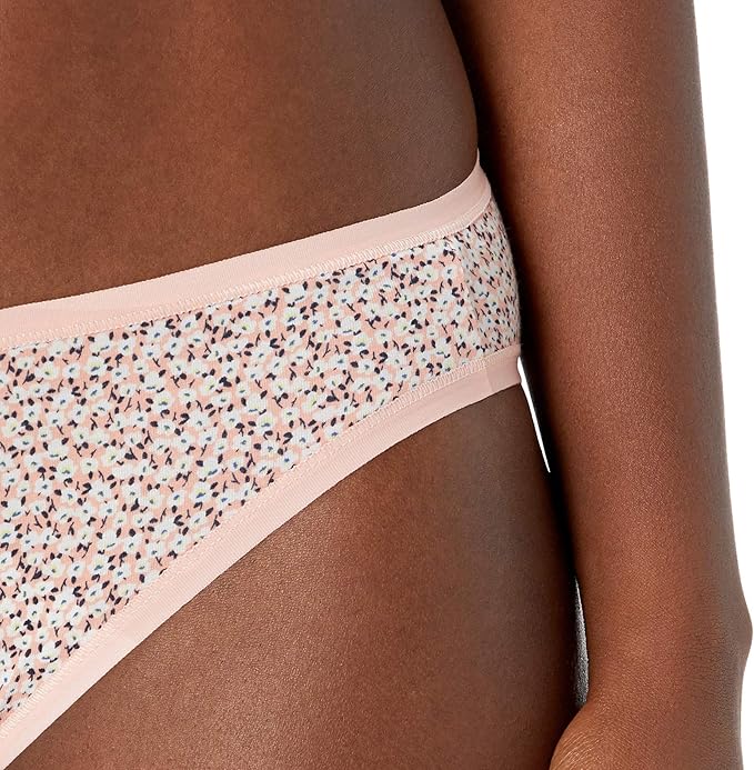 Amazon Essentials Women's Breathable Cotton Bikini Brief Underwear with Full Coverage, Multipacks