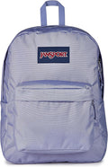 JanSport SuperBreak One Backpack - Durable, Lightweight Bag with 1 Main Compartment, Front Utility Pocket with Built-in Organizer, Premium Backpack, Lavender Ash