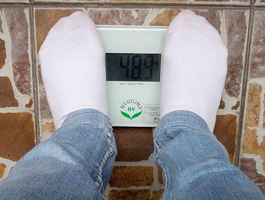 NewlineNY Auto Step On Super Mini Travel Bathroom Scale, 5.25" x 8.5" SBB0638SM: Strawberry Ice