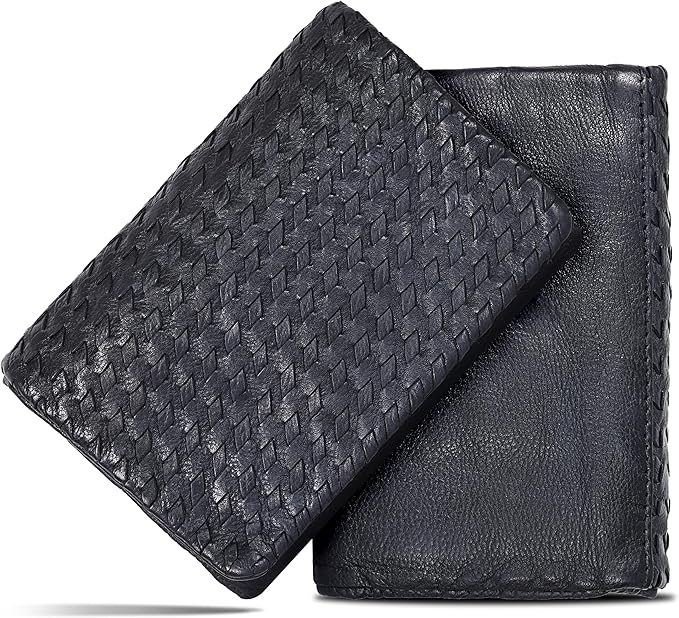 Real Leather Women Wallet Leather with RFID Blocking -Trifold Card Holder Designer Ladies Clutch with ID Window Wallets