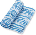 LollyBanks Muslin Swaddle Blanket, 100% Muslin Cotton Soft Blanket for Boys, 47 X 47 Inches Baby Boy Receiving Blankets, Soft and Cozy Swaddle Wrap for Baby, Registry (Ocean Theme Print)