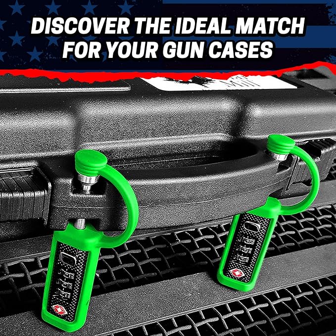 Cedar Mill Fine Firearms TSA Approved Gun Case Lock – Durable, Cut-Resistant Security TSA Locks for Gun, Pistol, Revolver Case or Firearms – Child-Safe Trigger Locks for Rifles and Shotguns