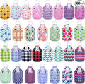 Duufin 60 Pcs Hand Sanitizer Keychain Holders Set with 30 Pcs Empty Bottles 30 Pcs Hand Sanitizer Holder for Backpack Purse