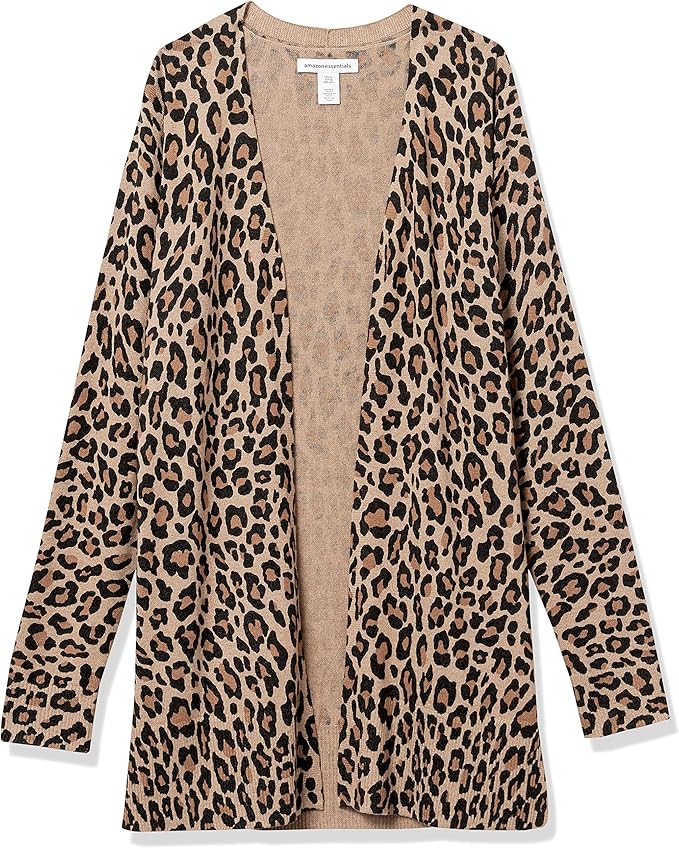 Amazon Essentials Women's Lightweight Long Sleeve Open-Front Cardigan Sweater (Available in Plus Size)