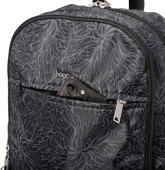 Securtex Anti-Theft Getaway Backpack - 9.4"x13"x5" Travel Safe Bag w/Locking Zippers, Slash-Resistant, RFID