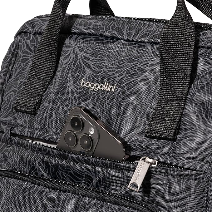 Baggallini Securtex Anti-Theft Windsor Backpack for Travel, Work & College, RFID & Locking Zipper, Up to 16" Laptop