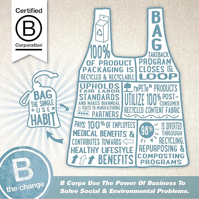 ChicoBag® Original Compact Reusable Grocery Bag, Eco-Friendly