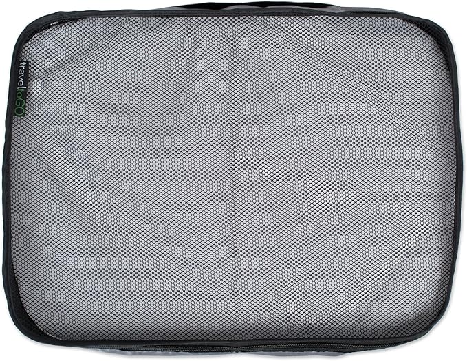 TraveltoGO 4-Piece Mesh Travel Packing Organizer Cube Set, Grey